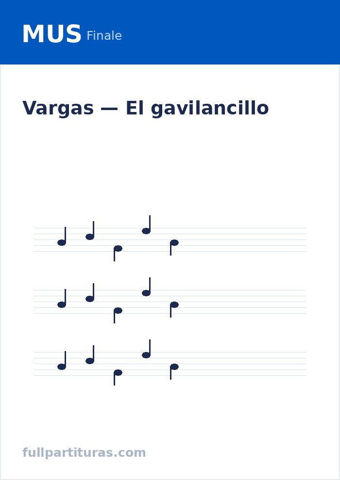 El gavilancillo — Vorschau