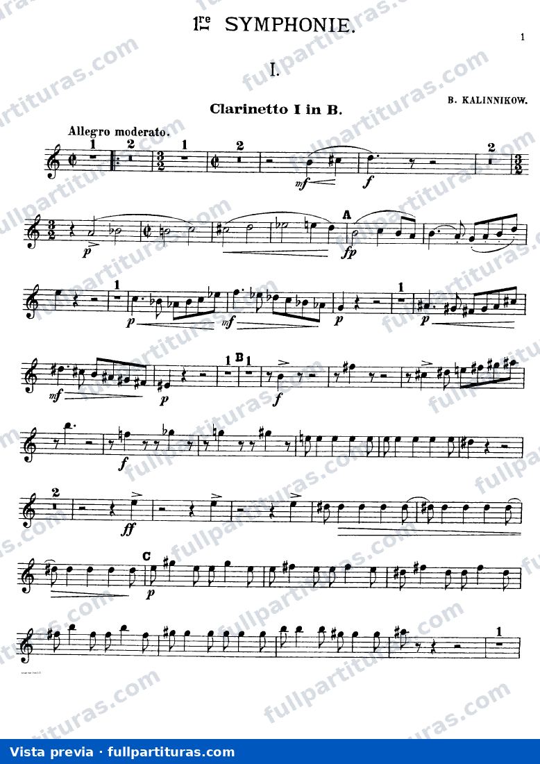 Clarinete 1 (Bâ­) — preview