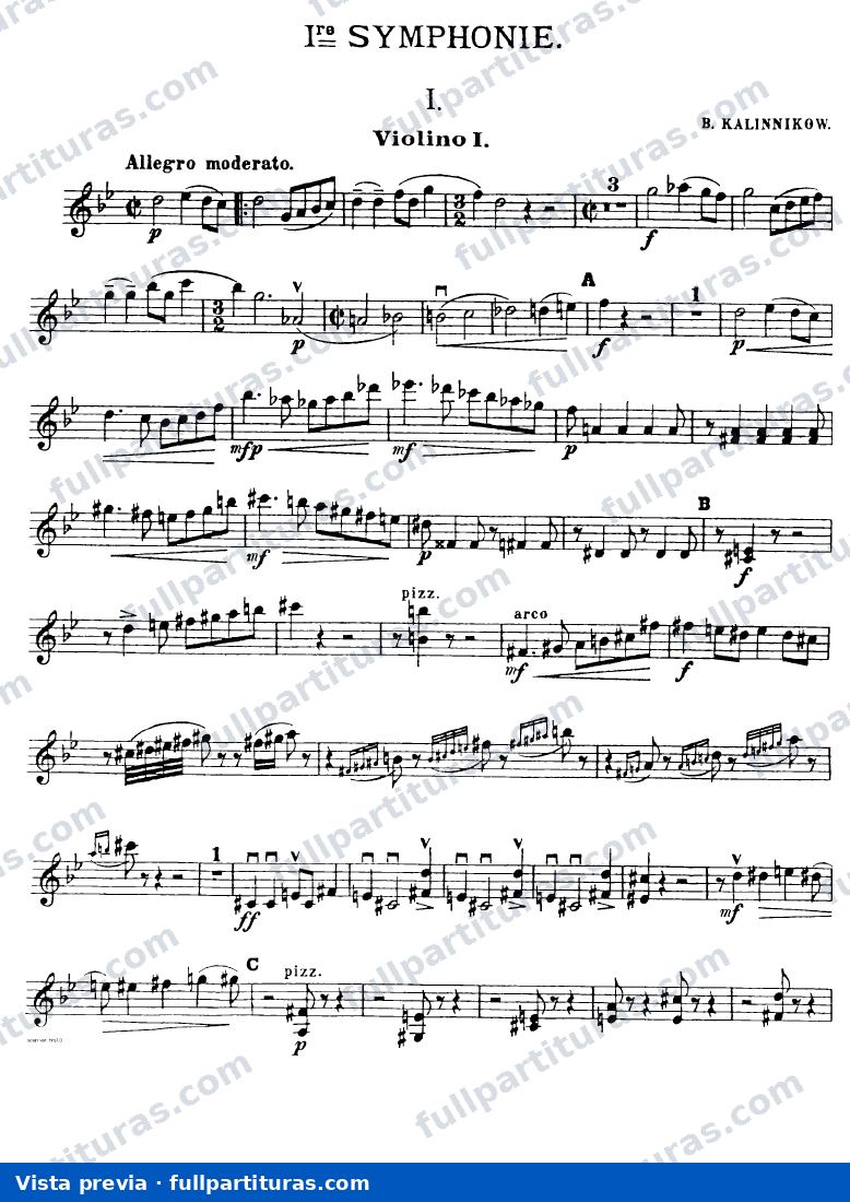 Violines I — preview