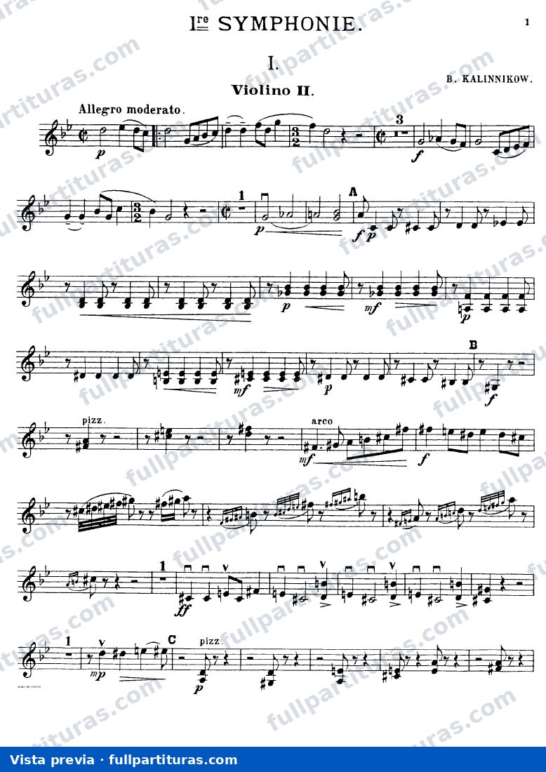 Violines II — preview
