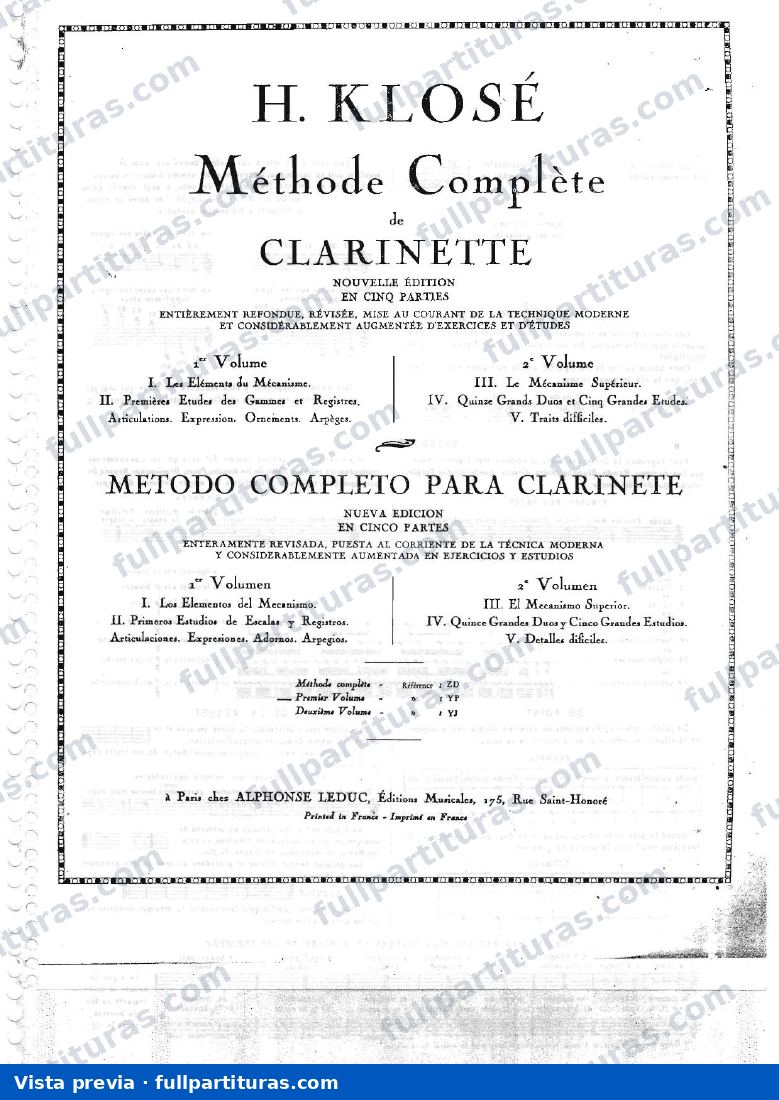 Método completo de clarinete (n.º 2) — vista previa