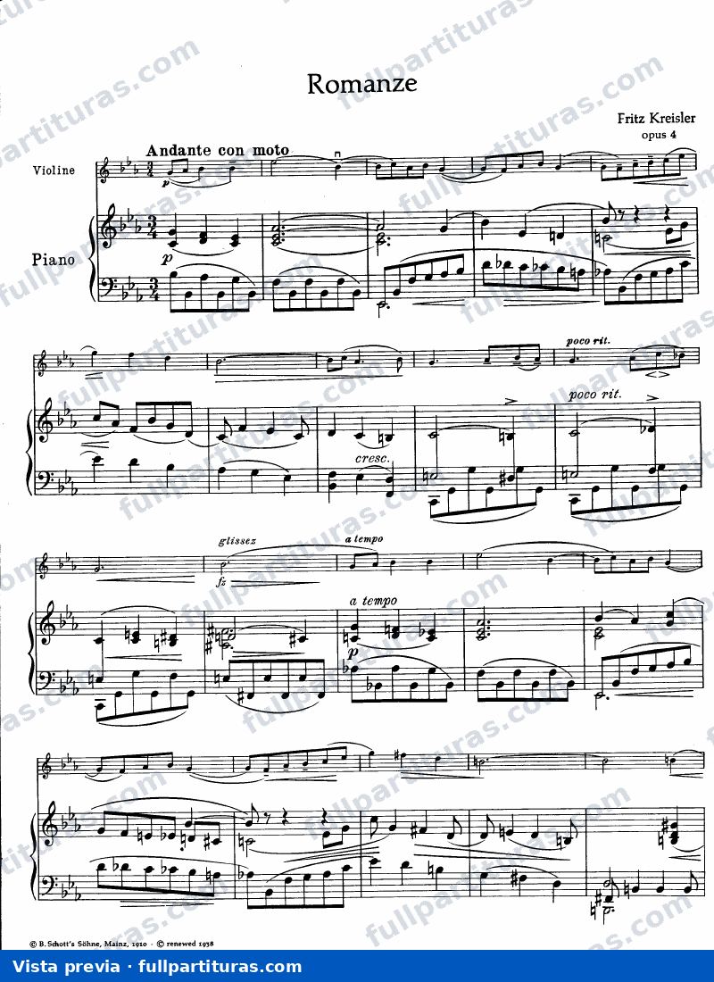 Romanze, Op.4 — preview