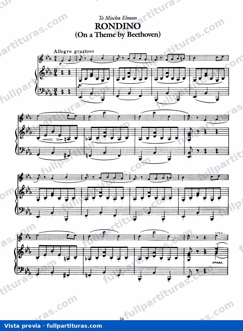 Rondino on a Theme by Beethoven — preview