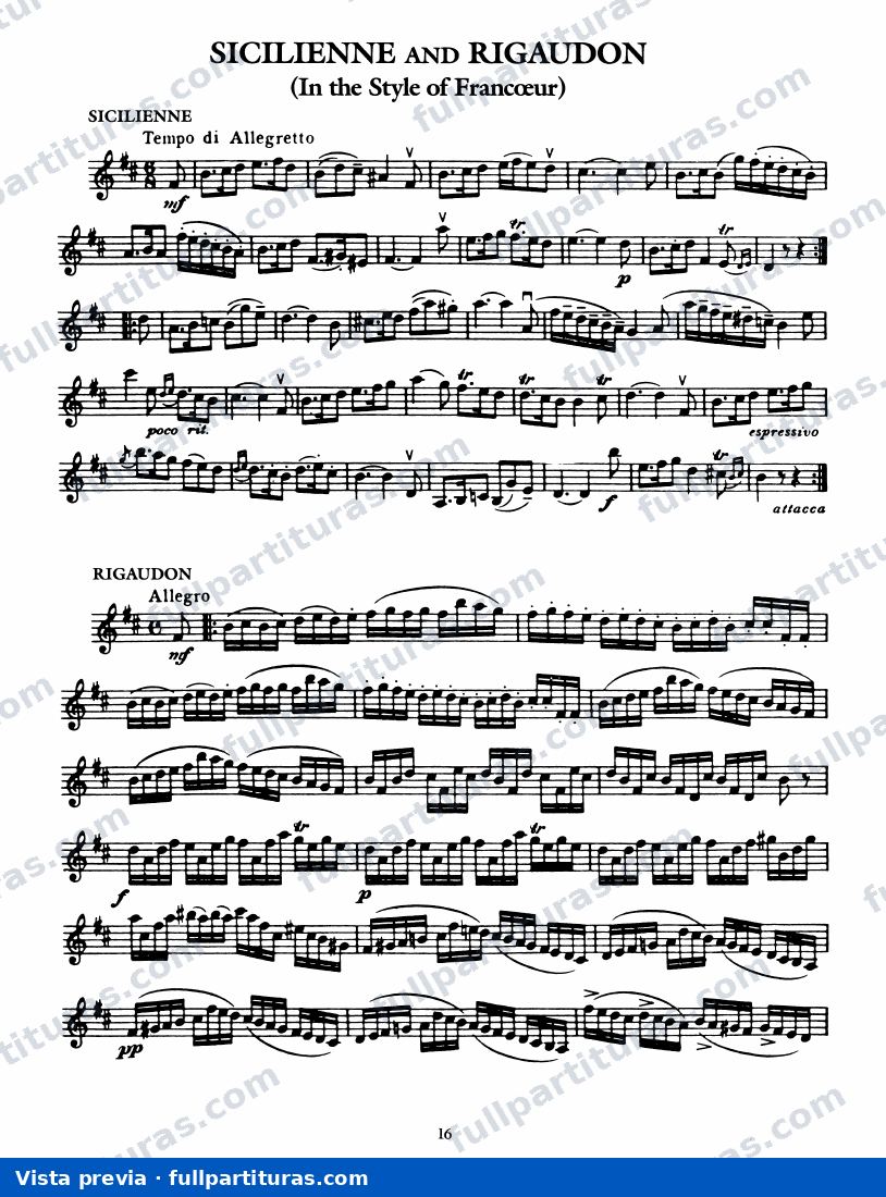 Particella del violín — preview