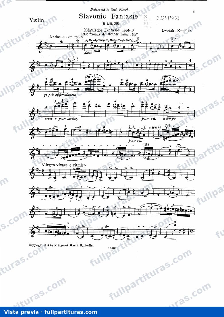 Partichella del violín — preview