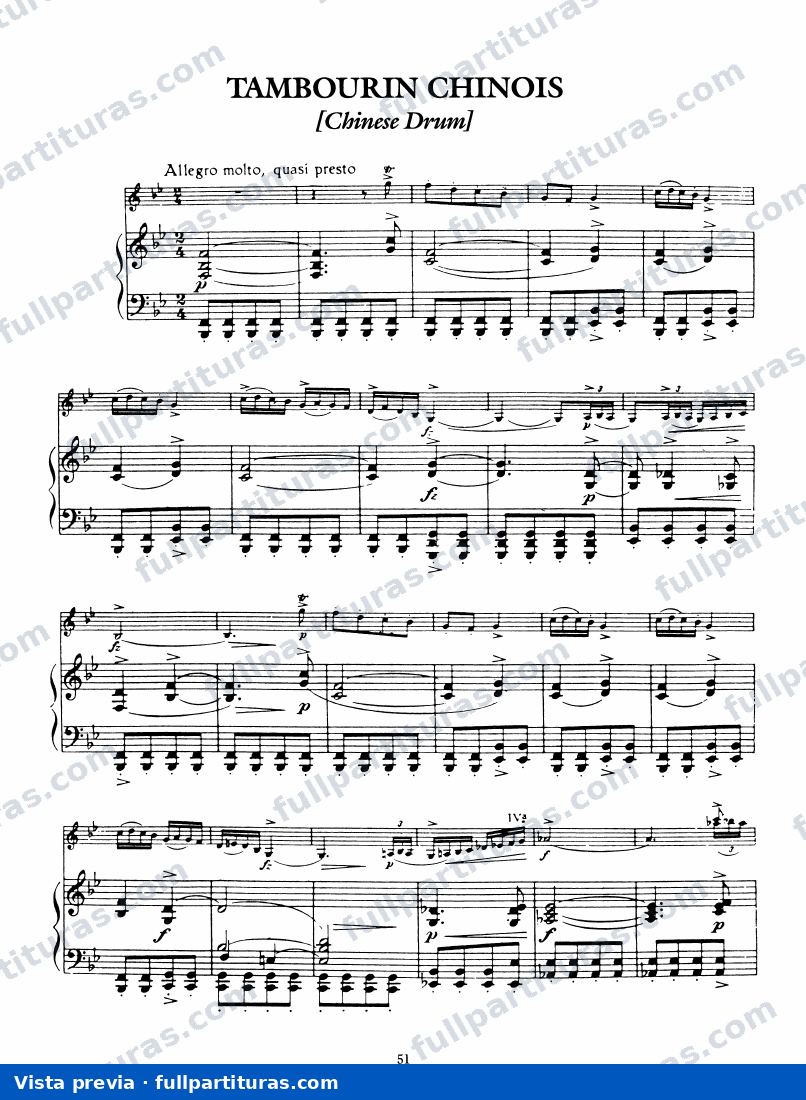 Tambourin Chinois, Op.3 — preview