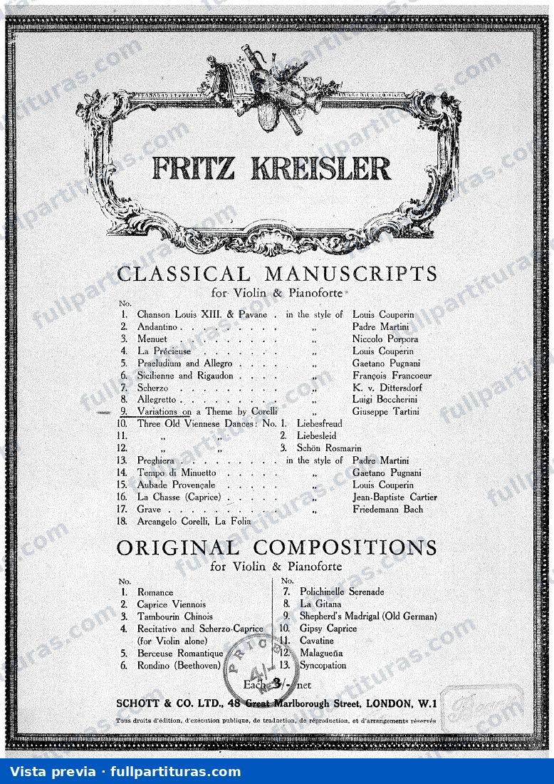 Variations on a Theme of Corelli — vista previa