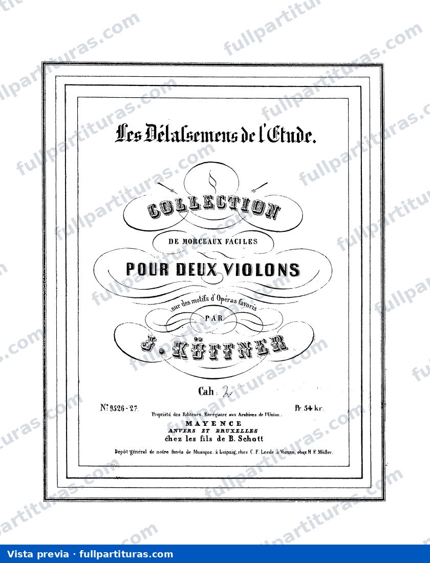 Les delassemens de l'etude: ViolÃ­n 1 — vista previa
