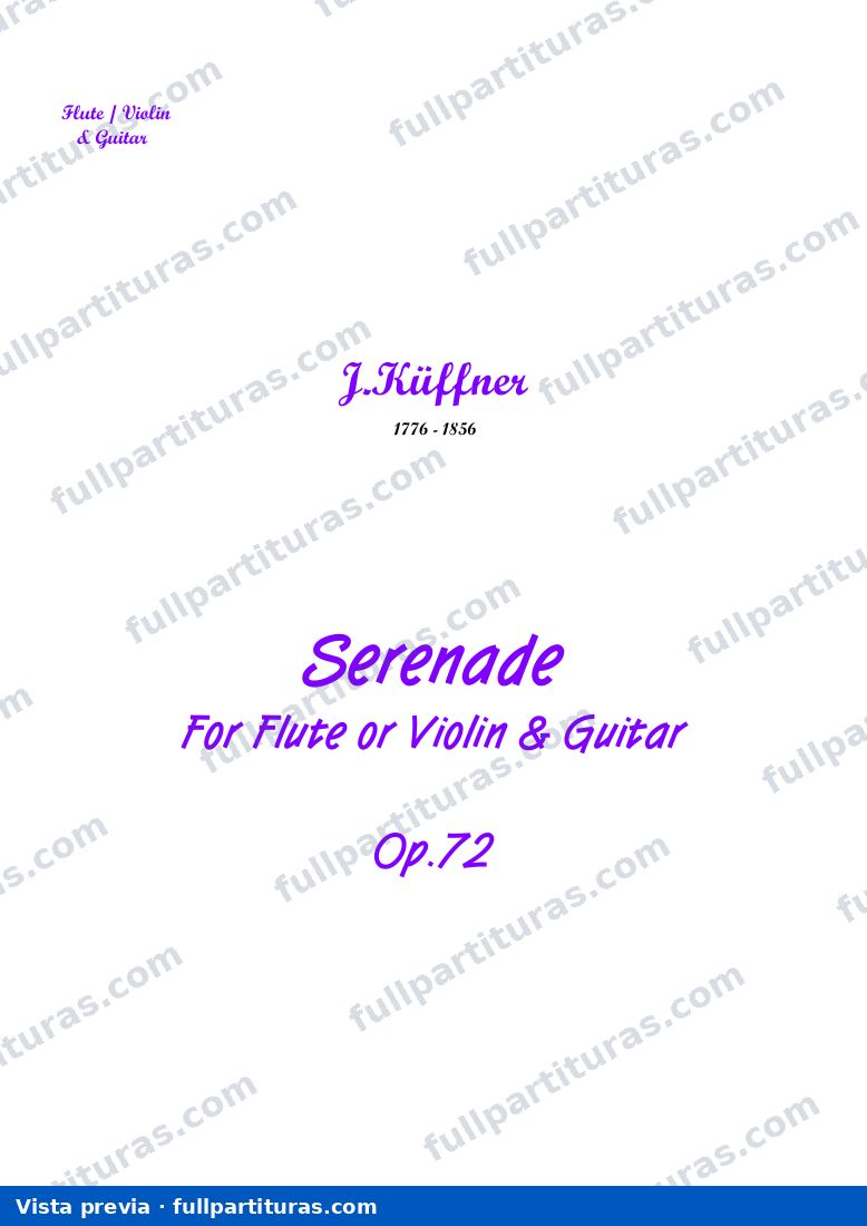 Sérénade for Flute and Guitar, Op.72 — preview