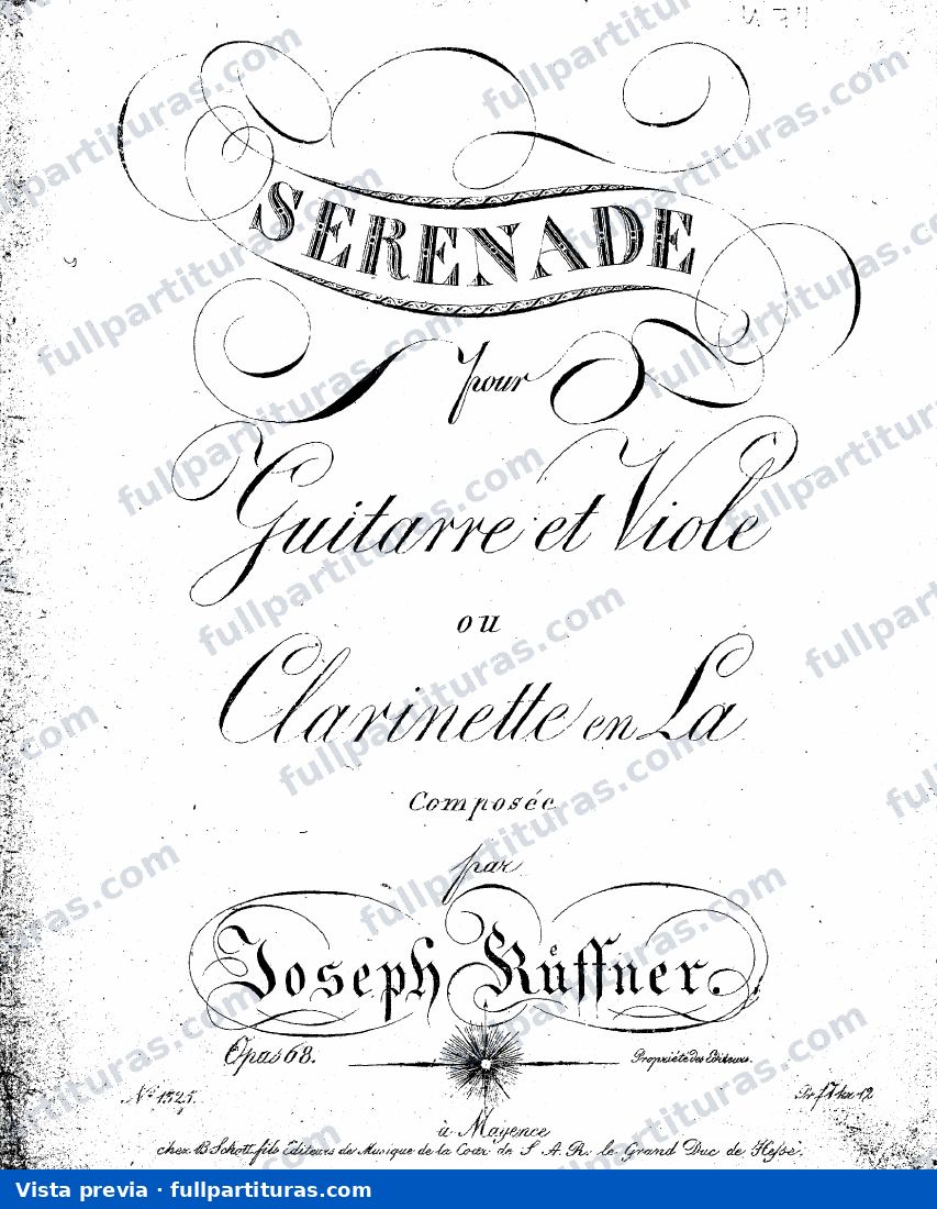 Sérénade for Viola and Guitar, Op.68 — preview