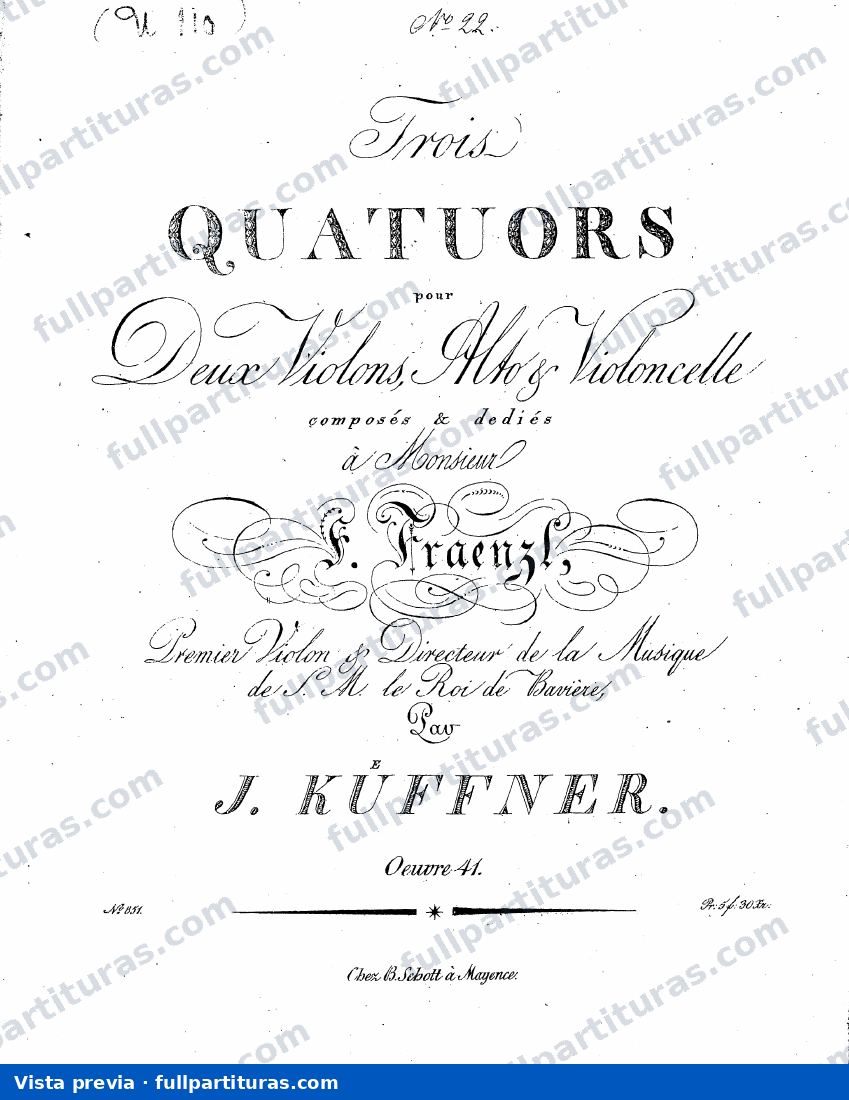 Sonata for Piano and Guitar, Op.42: 3 String Quartets, Op.41 — preview