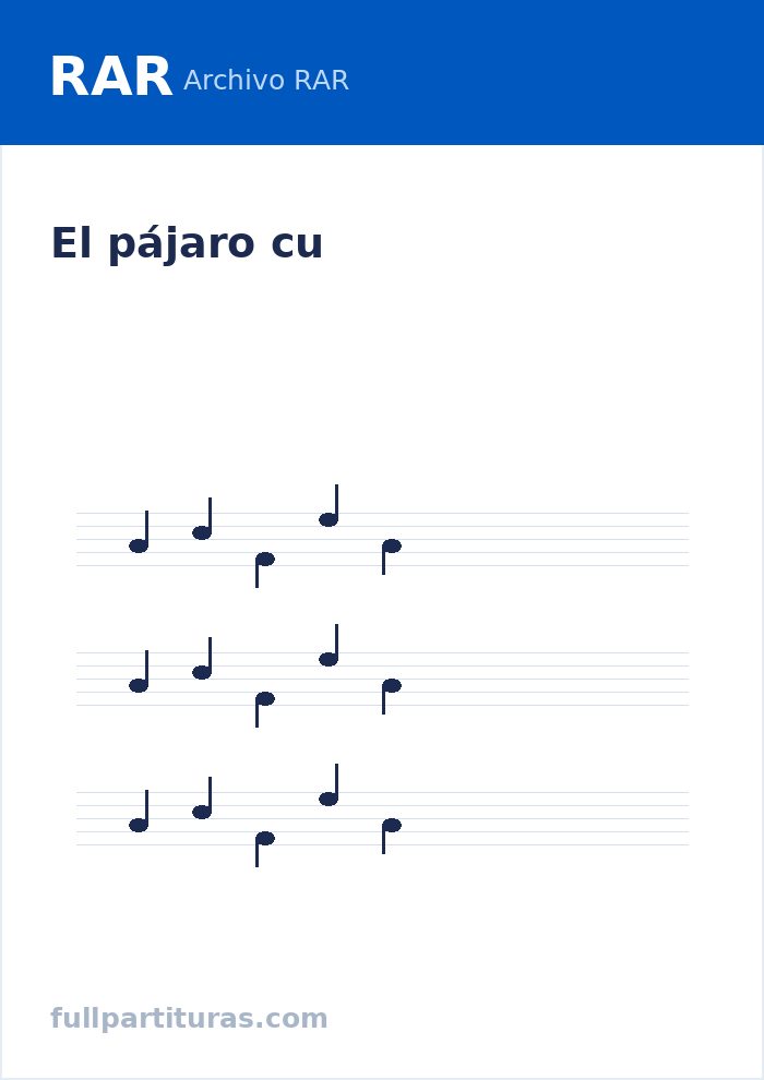 El pájaro cu — preview