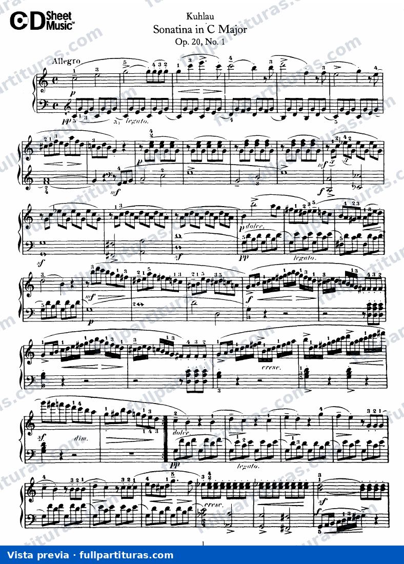 3 Sonatinas, Op.20 — vista previa