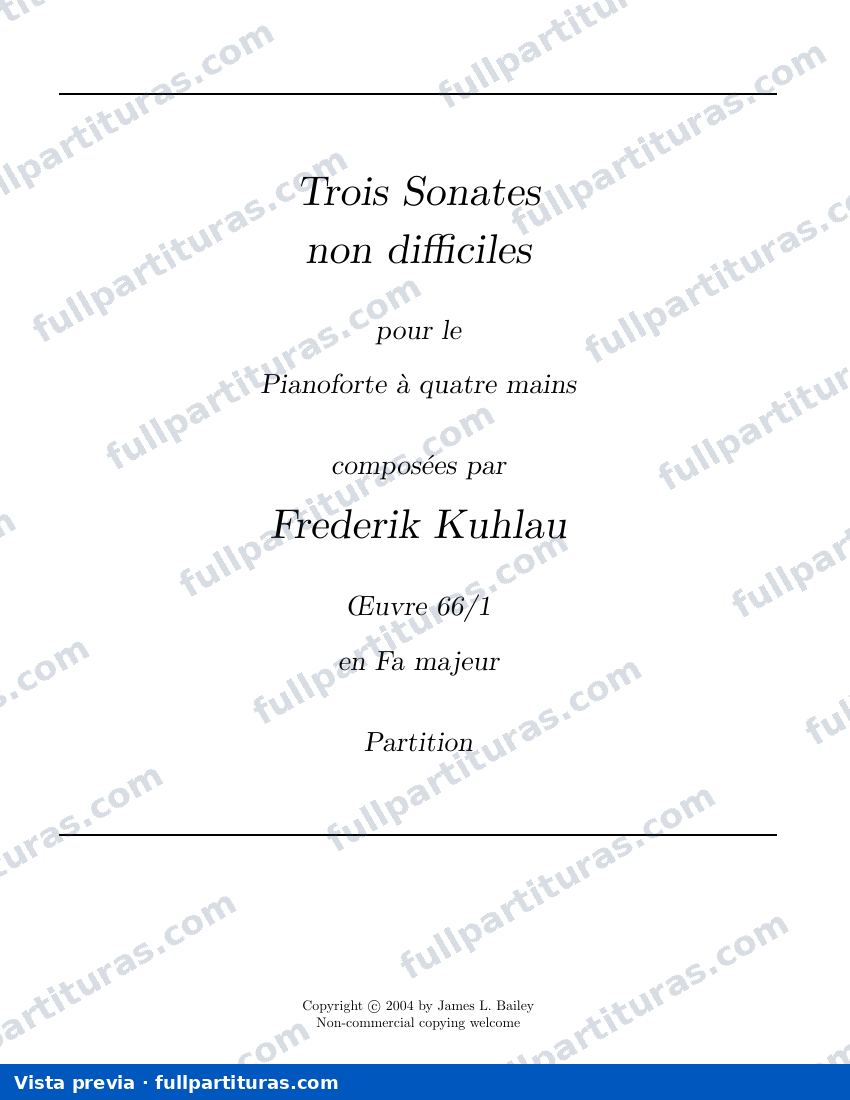 3 Sonatinas, Op.66 — preview