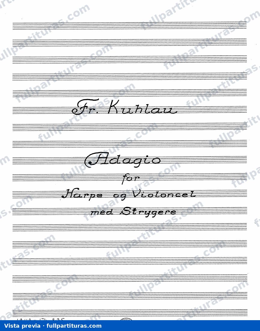 Adagio para Arpa y Violoncello with Strings — Vorschau
