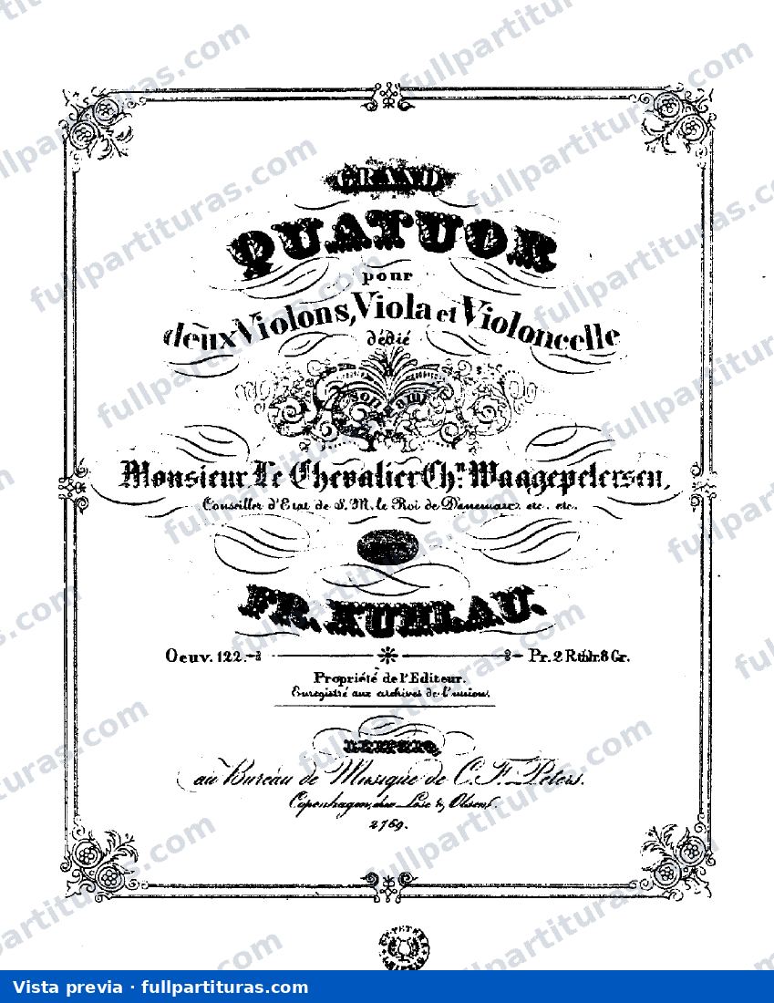 Cuarteto de cuerdas en A minor, Op.122 — preview