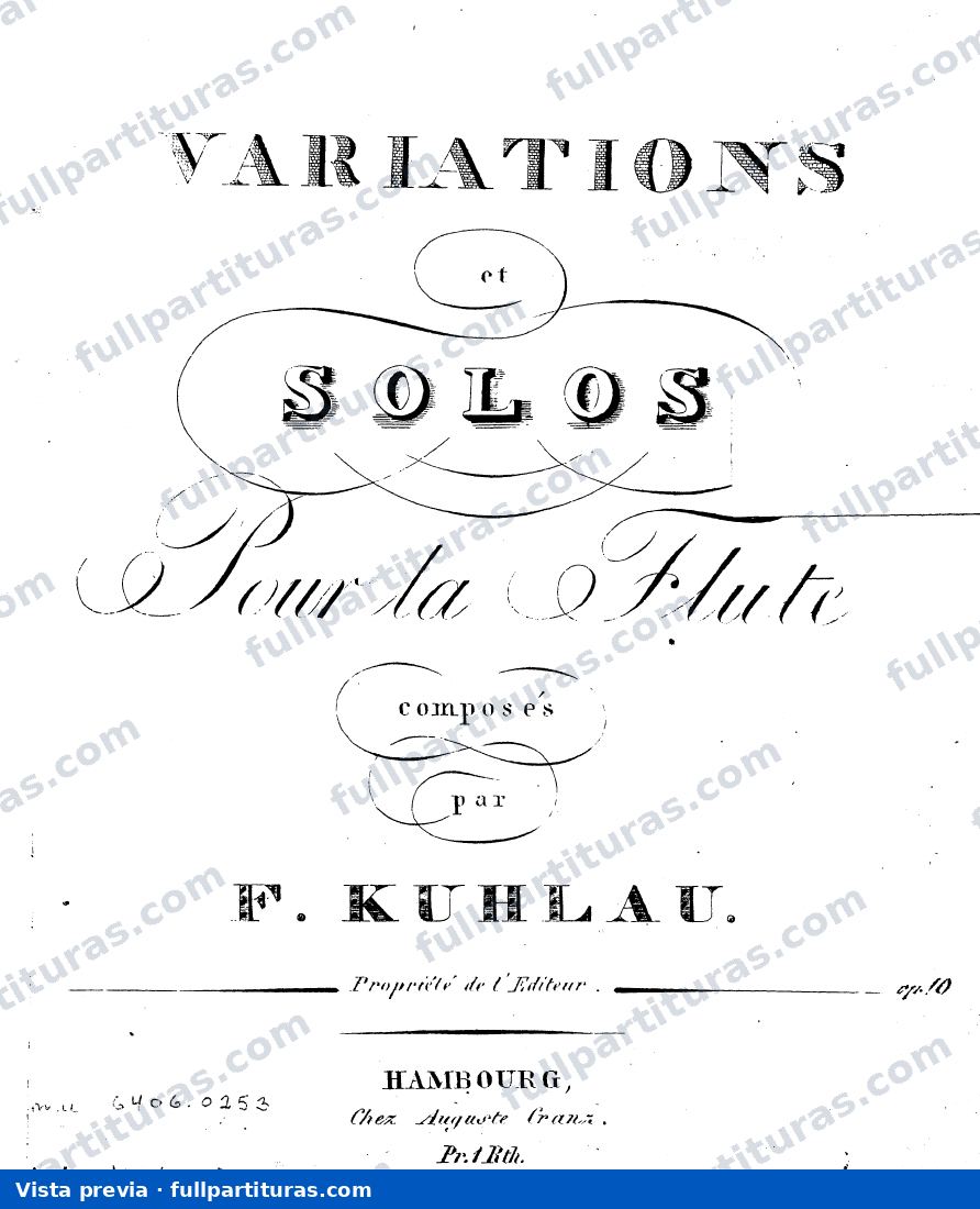 12 Variations y Solos para Flauta, Op.10b — preview
