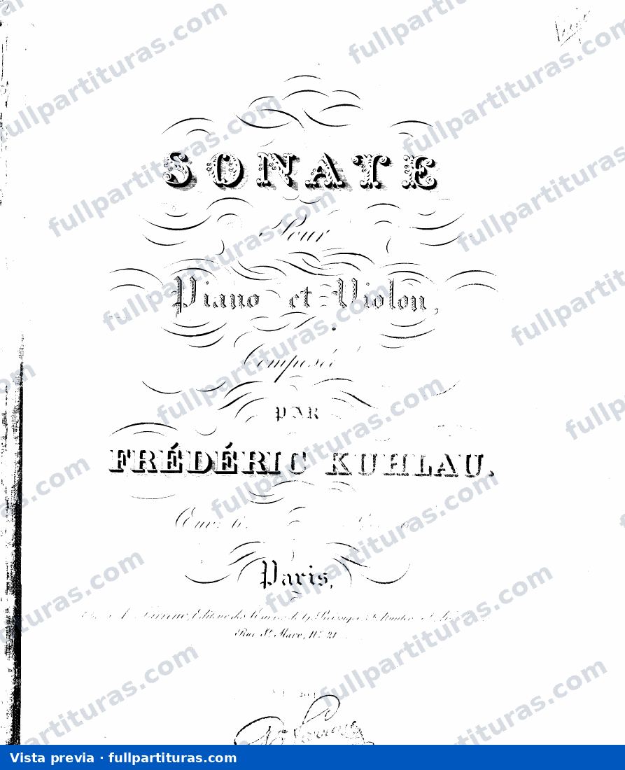 Sonata para Violín, Op.6b — preview