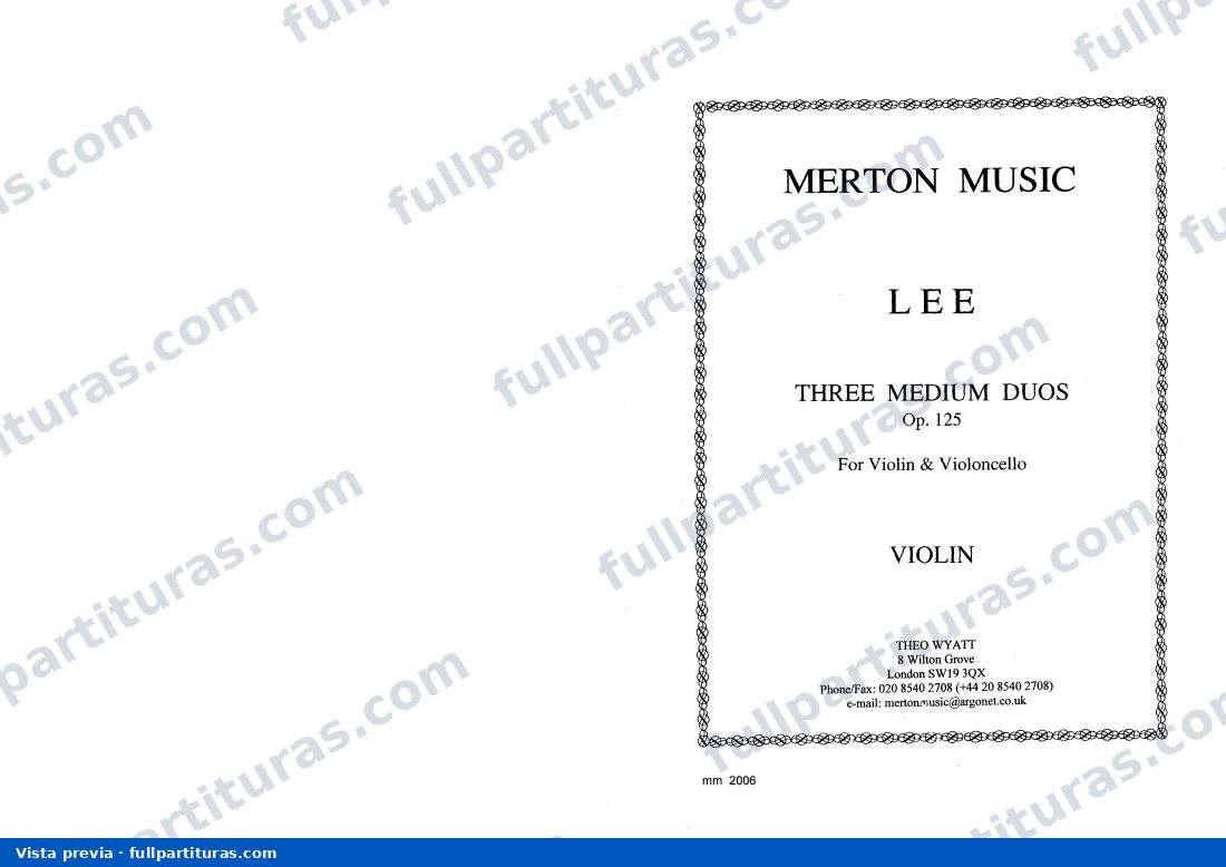 3 Dúos, Op.125 — preview