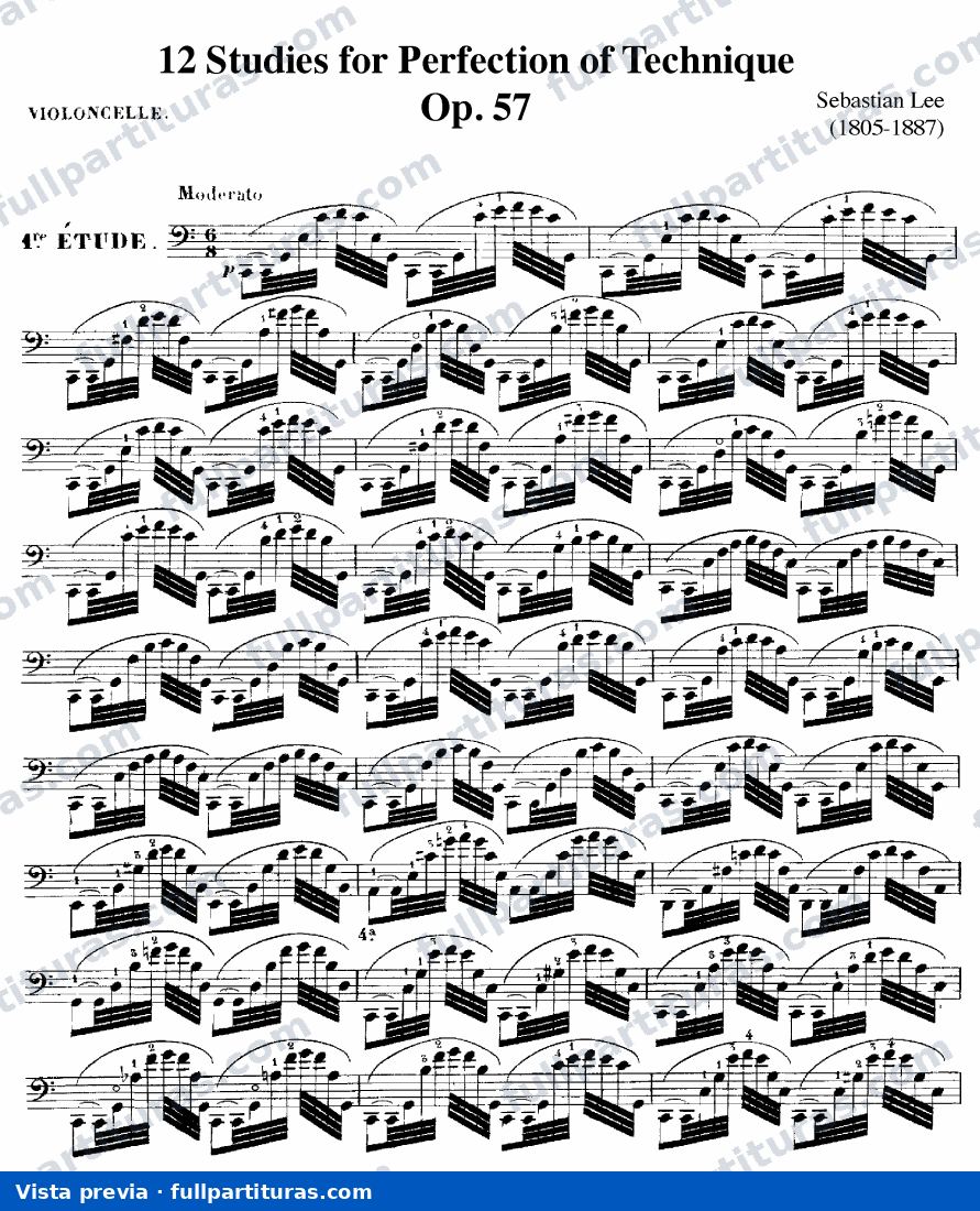 12 Studies para Perfection of Technique, Op.57 — preview