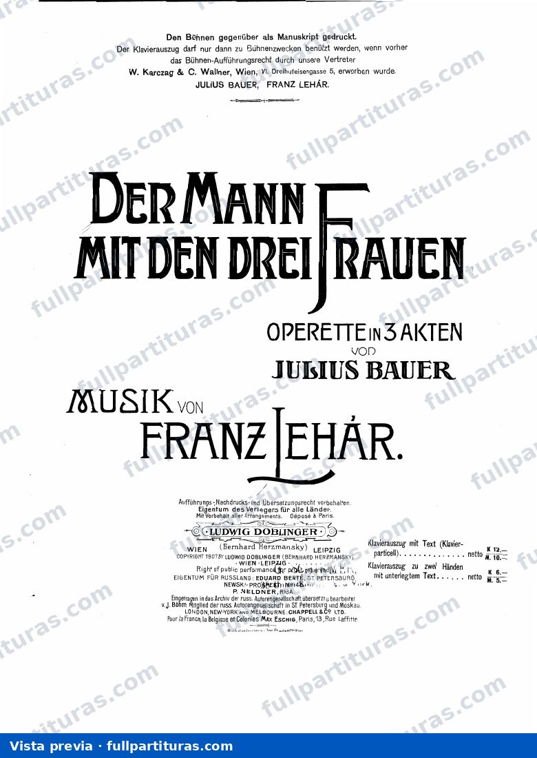 Der Mann mit den drei Frauen — preview