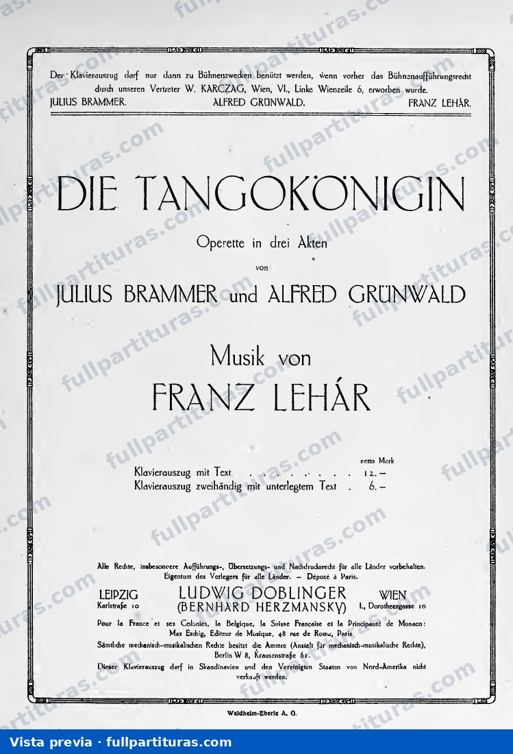 Die Tangokönigin — preview