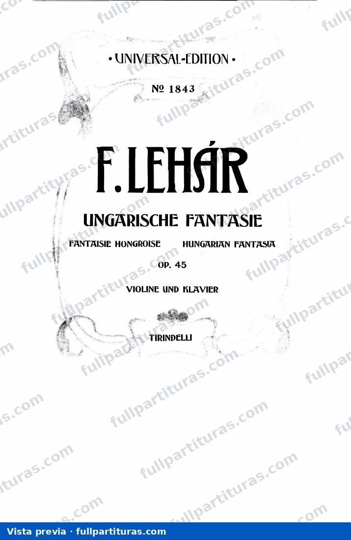 Ungarische Fantasie, Op.45 — preview