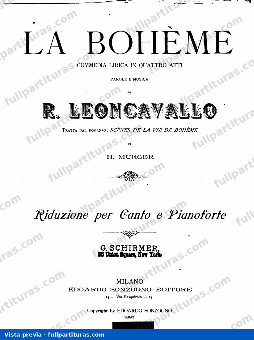 La Boheme — preview