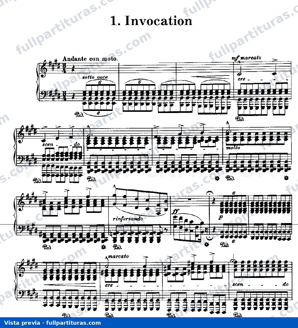 Armonías Poéticas y Religiosas: Nº 1 Invocation — preview