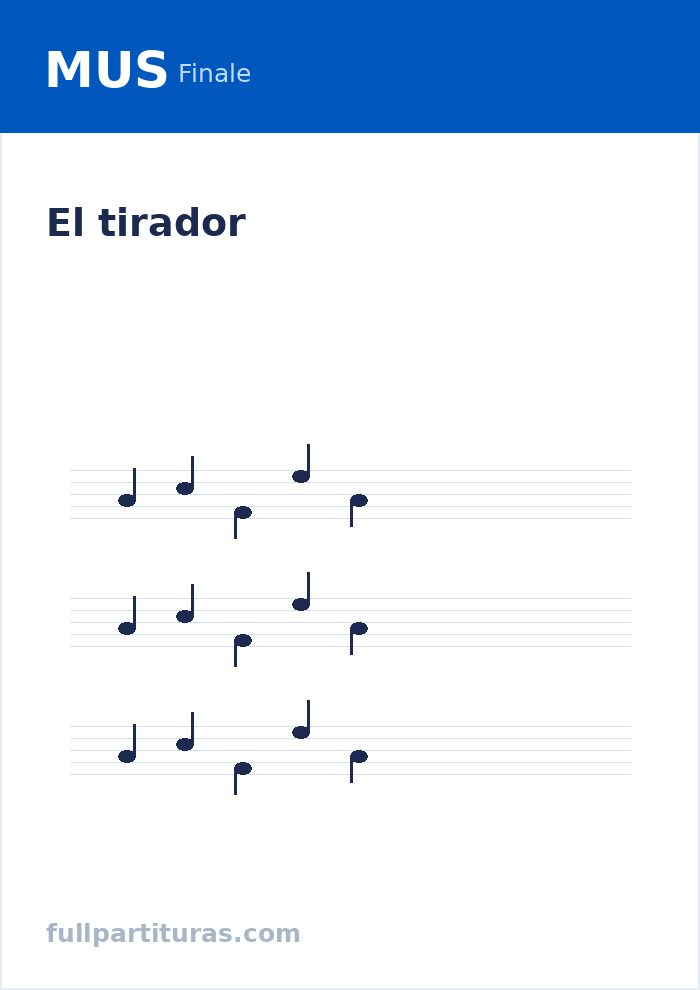 El tirador — Vorschau