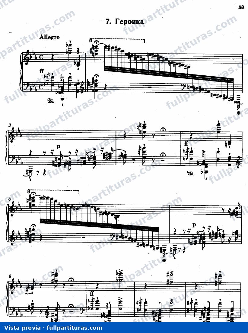 Etudes d'execution transcendante No 7 (Eroica) — preview