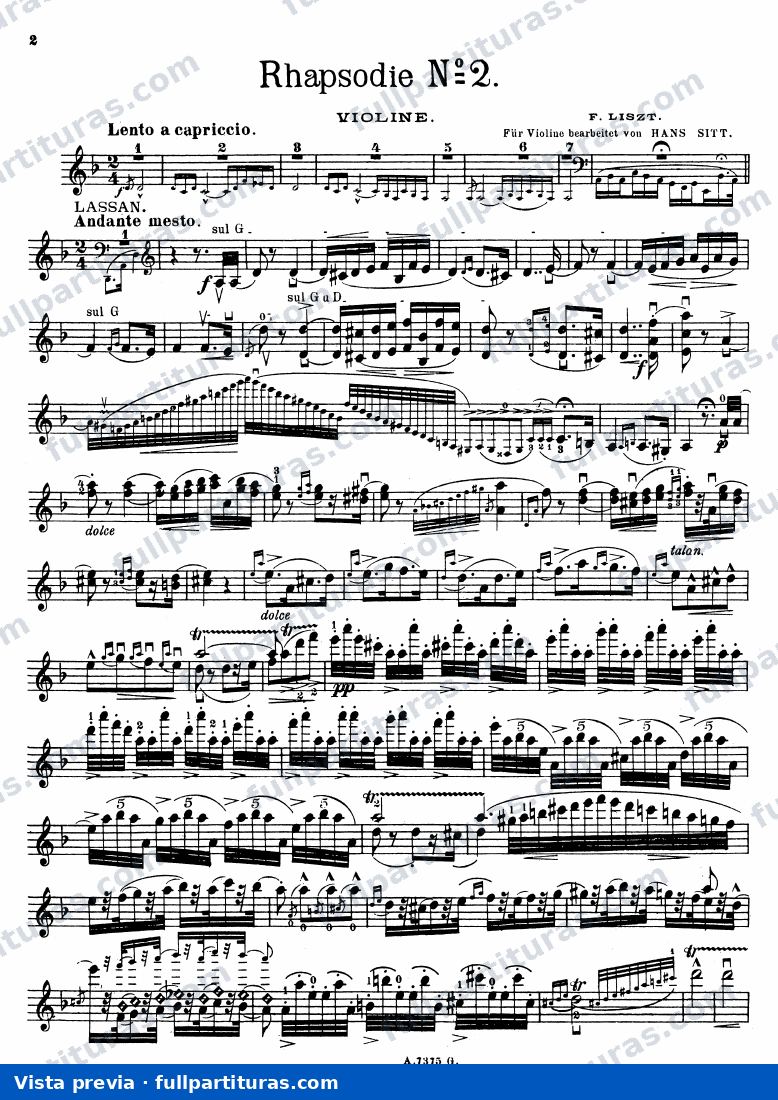 Parte del violín — preview