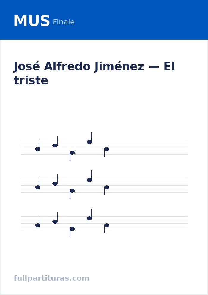 El triste — Vorschau