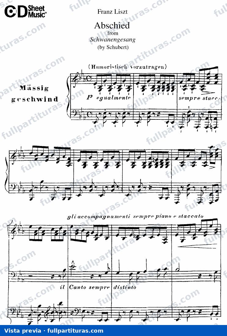 Schwanengesang: Abschied — preview