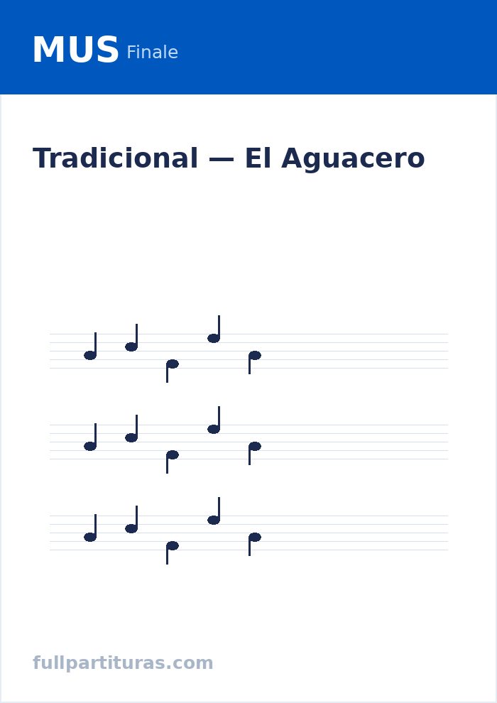 El Aguacero — preview
