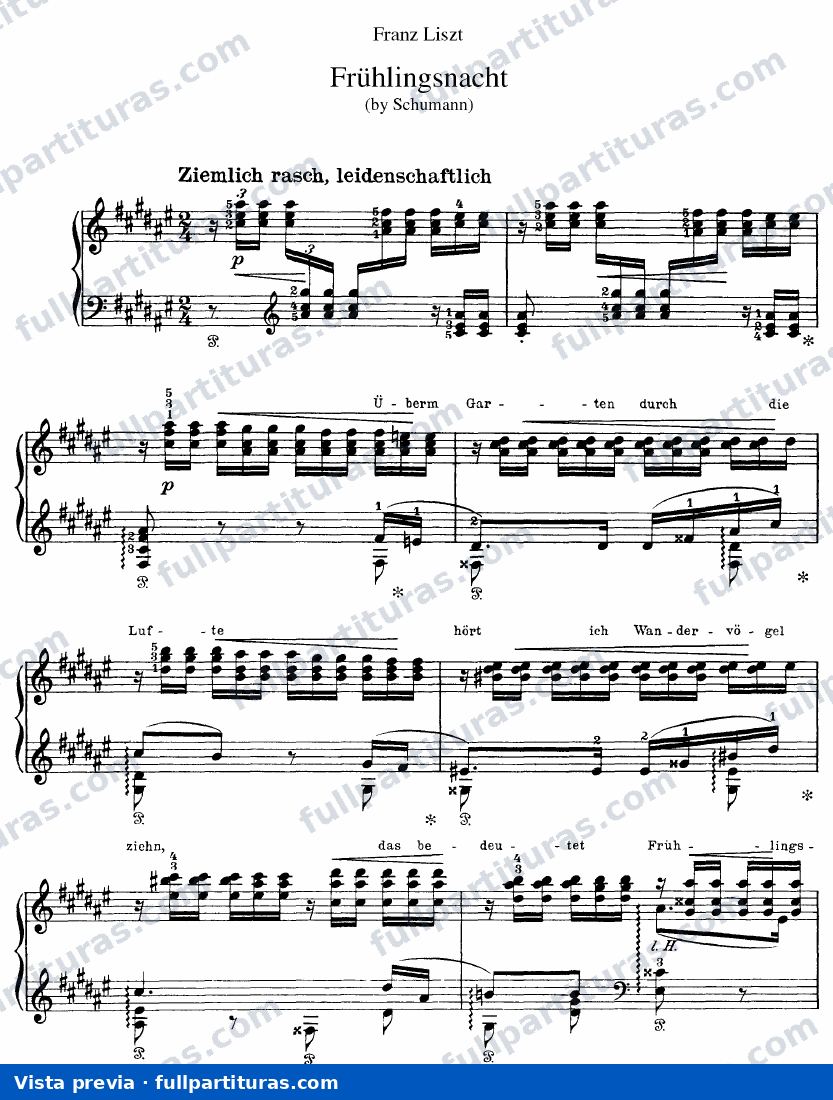 Schumann: Frühlingsnacht — preview