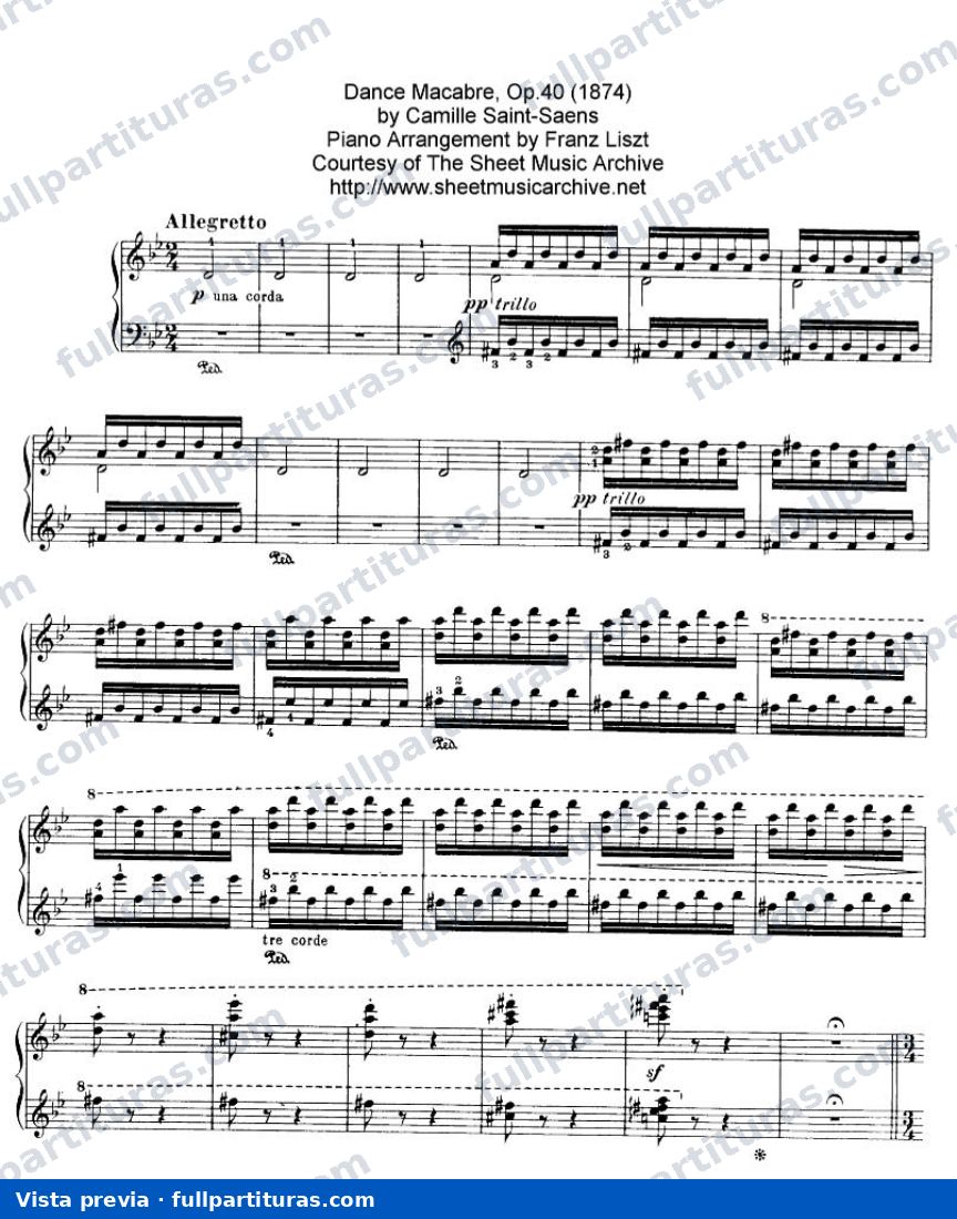 Obras varias: Dance Macabre of Saint Saens Op.40 — preview