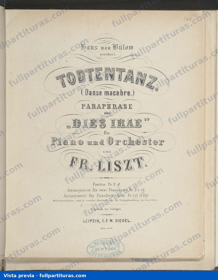 Totentanz, S.126: parte del piano — preview