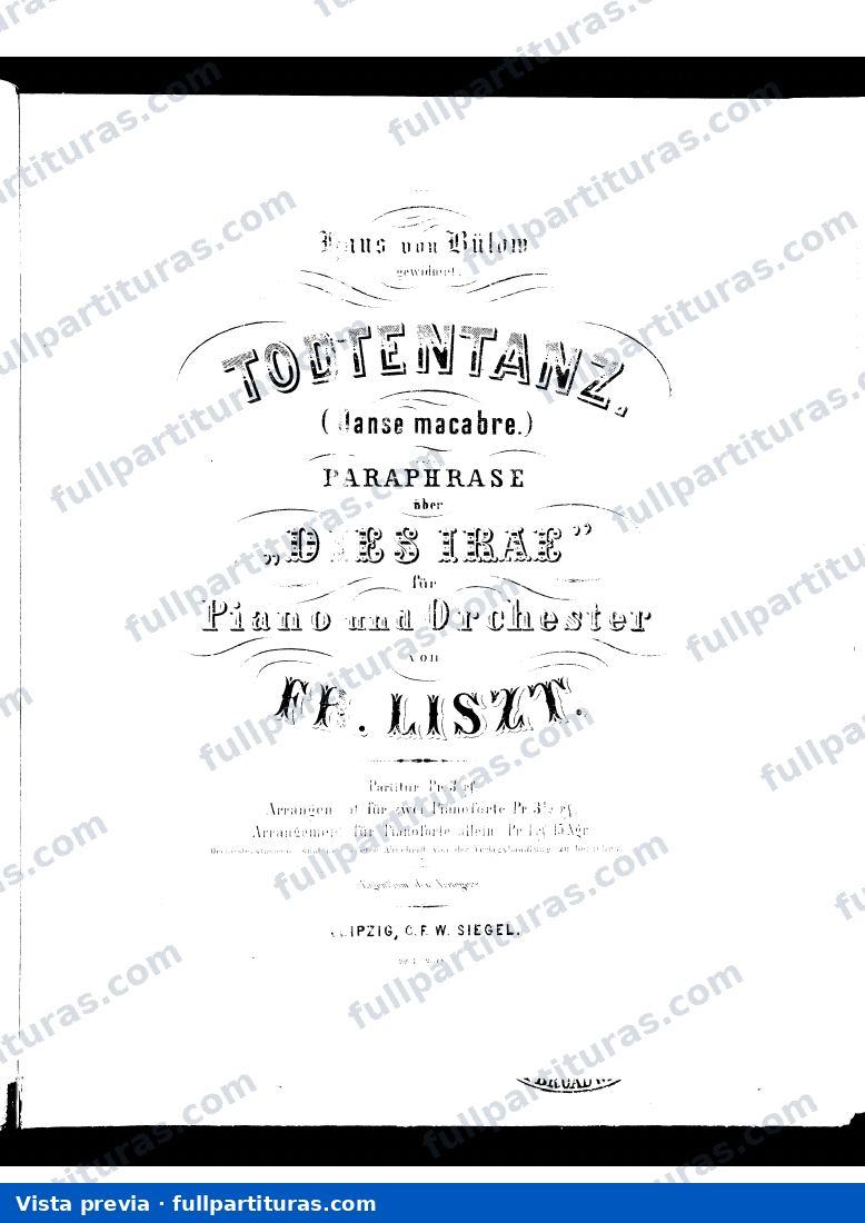 Totentanz, S.126: versión para piano solo — preview