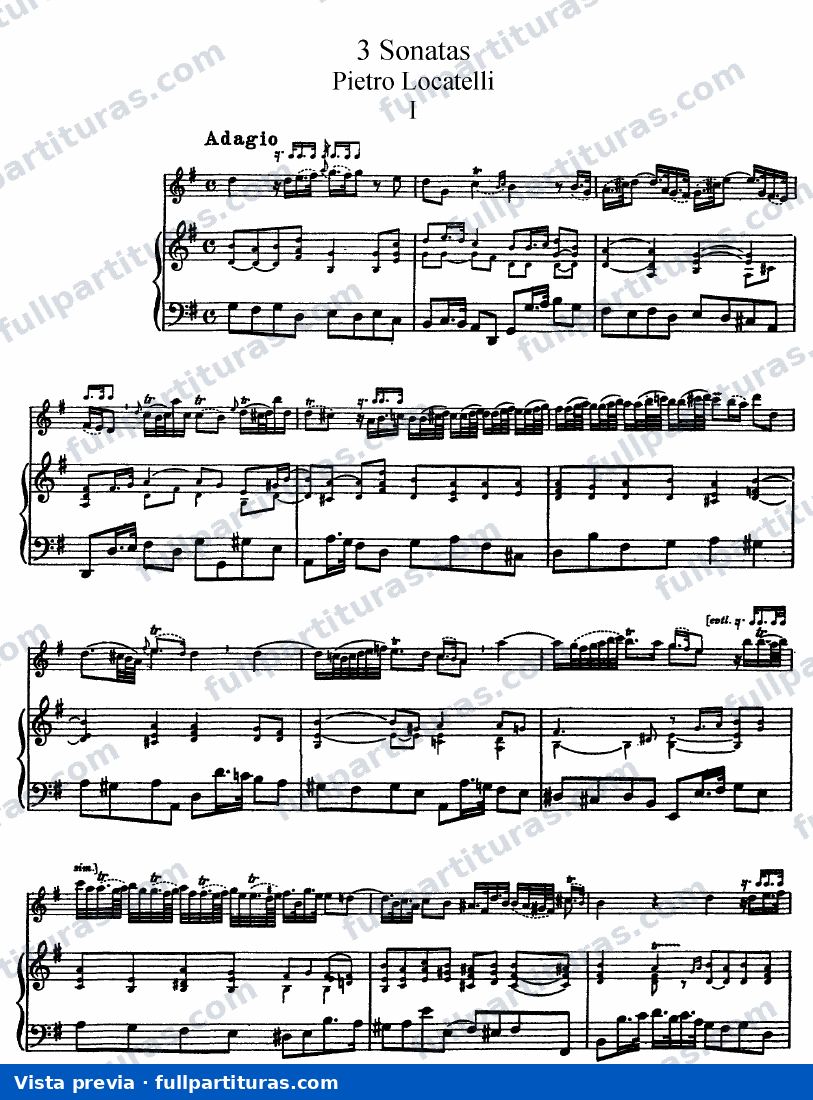Tres sonatas para flauta — preview