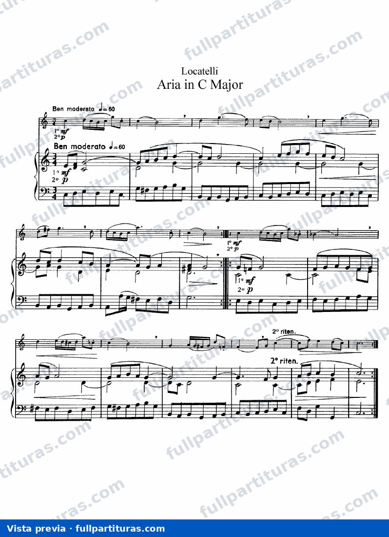 Aria en C mayor — preview