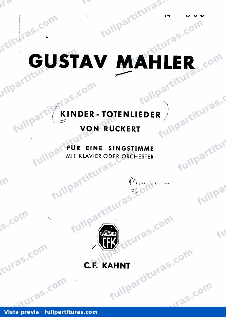 Kindertotenlieder — preview