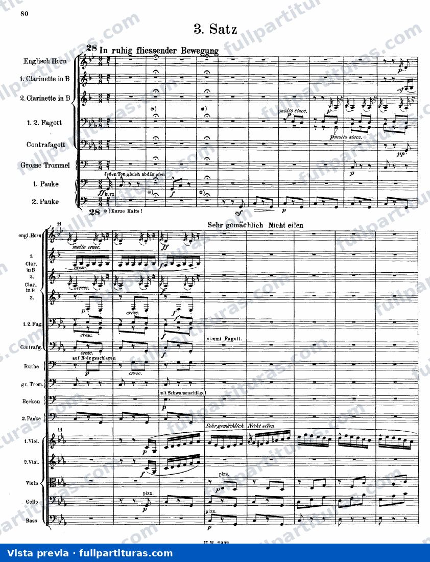 Sinfonía Nº 2: III. In ruhig fliessender Bewegung — preview