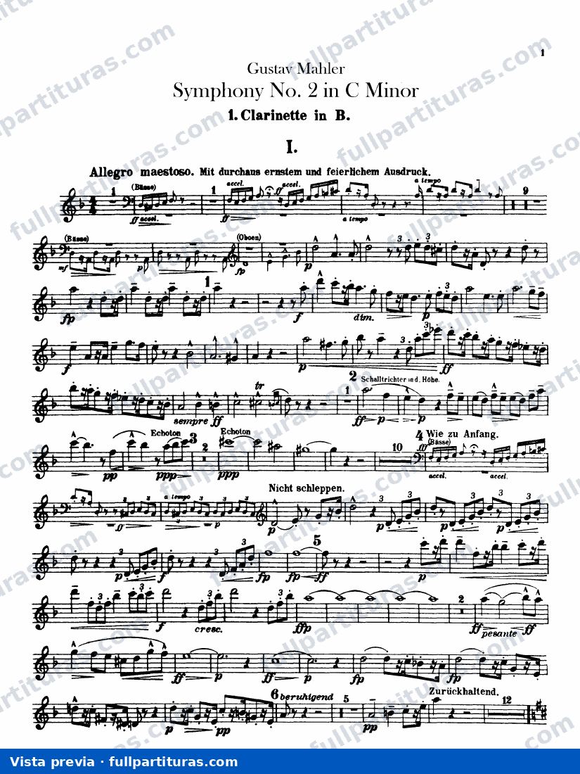 Clarinetes 1, 2 (B♭, A, C), Piccolo Clarinete 1, 2 (E♭, ambos doble on B♭) — preview