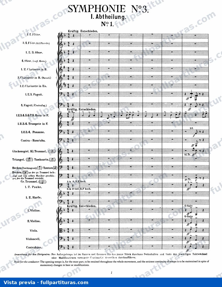 Sinfonía Nº 3: Versión orquestal — preview