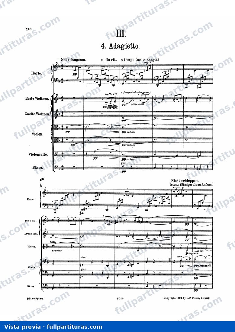 Sinfonía Nº 5: 4 Adagietto — preview
