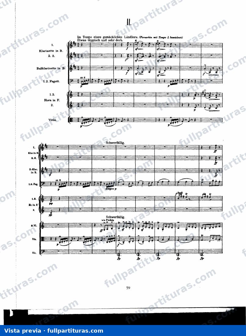 Sinfonía Nº 9: II. Im Tempo eines gemächlichen Ländlers — preview