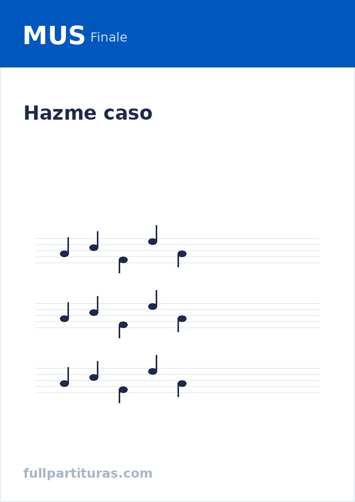 Hazme caso — aperçu