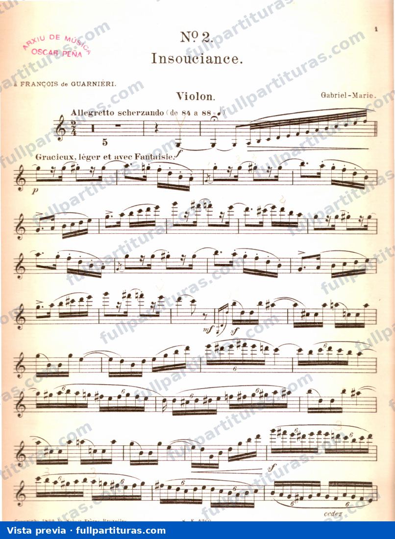 parte del violín — preview