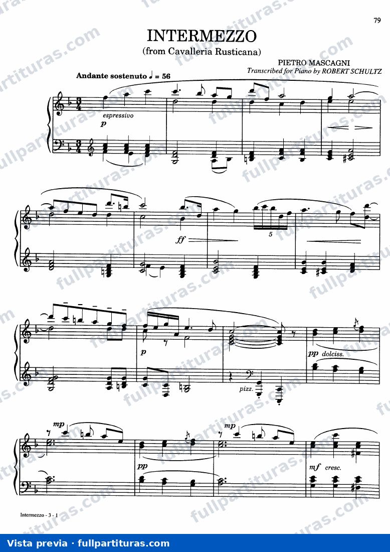 Intermezzo en reducción para piano (2) — preview
